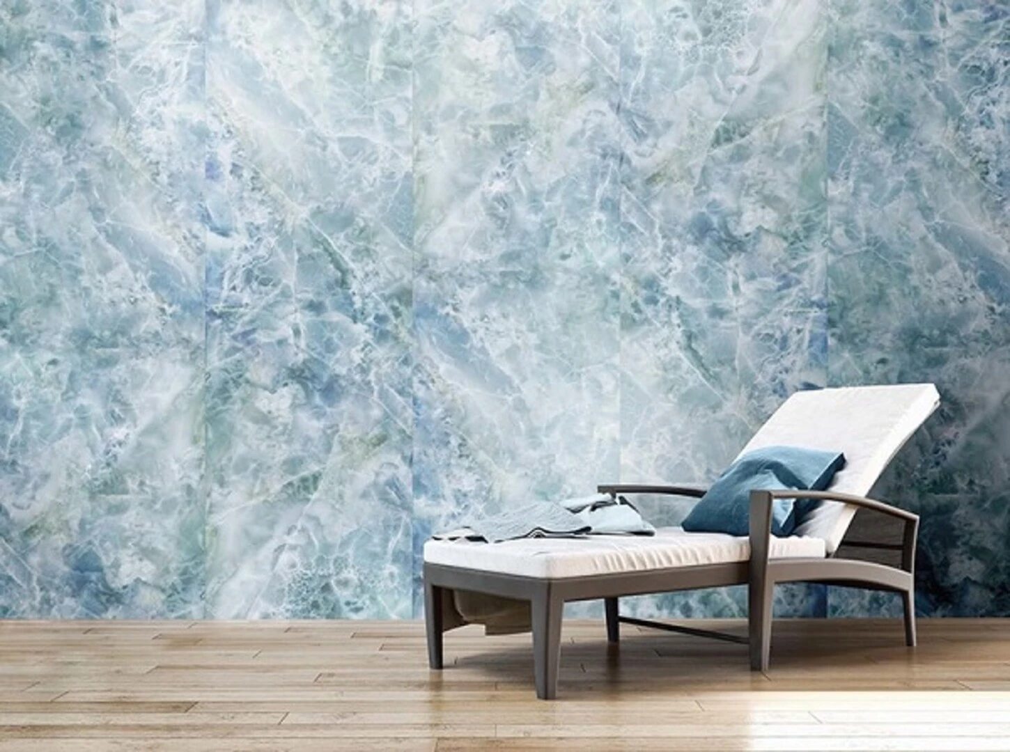 Gạch giả đá marble xanh