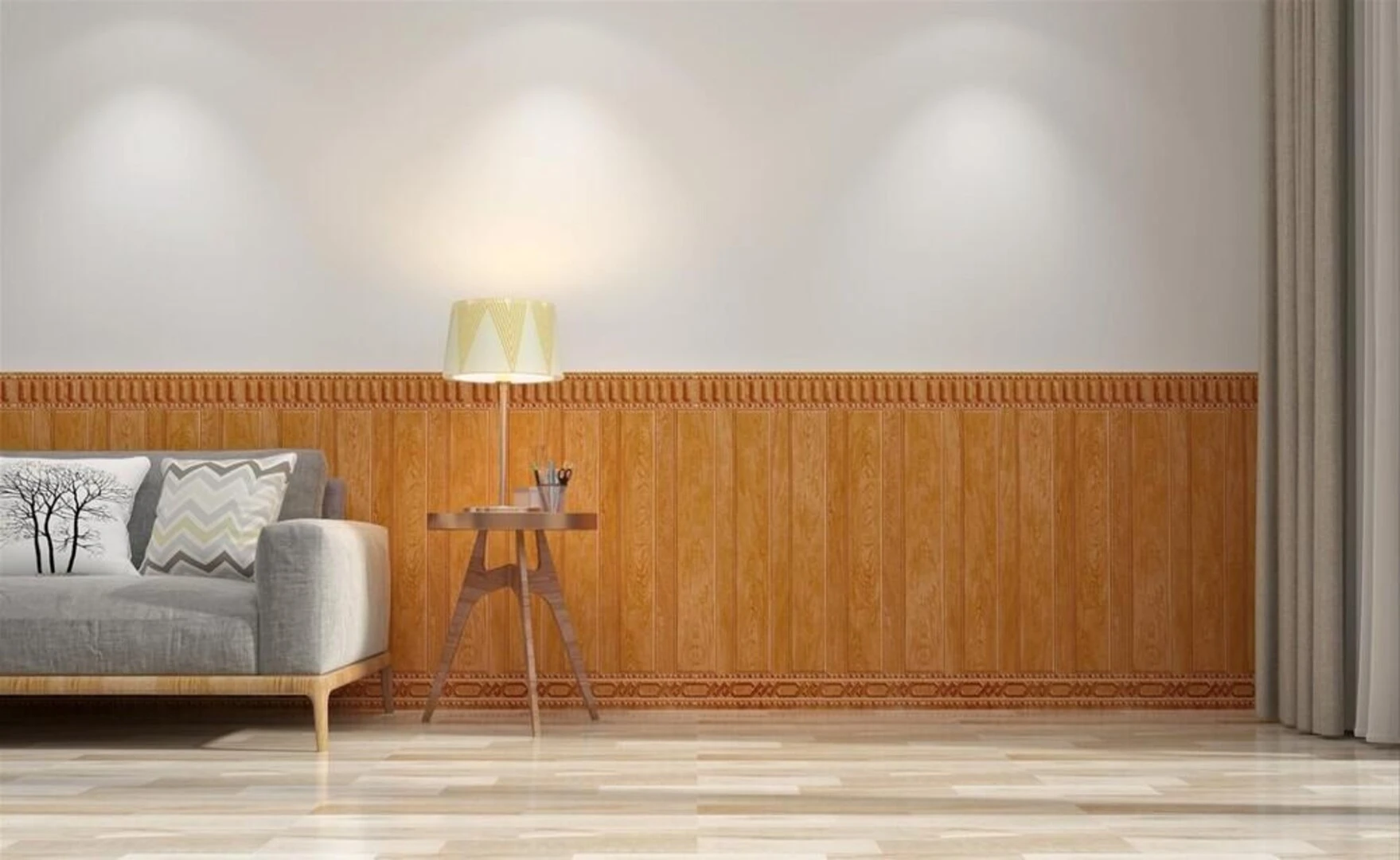 Gạch ốp tường giả gỗ 40x90