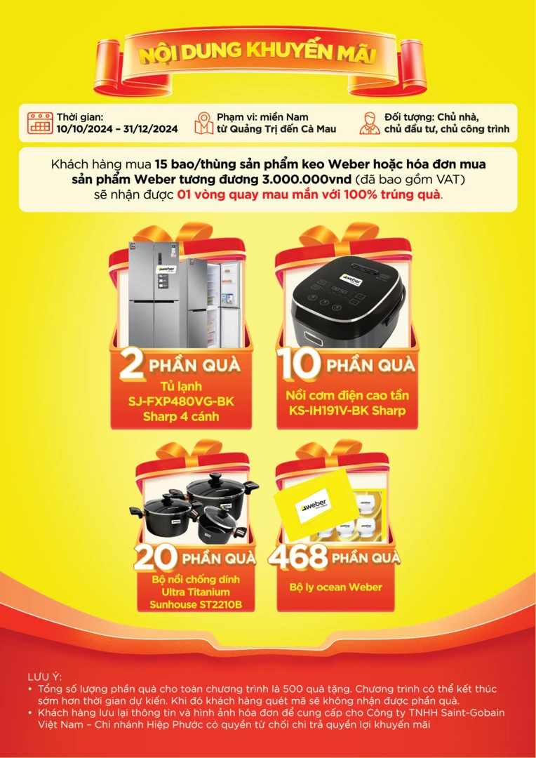 weber dính lộc tết 2