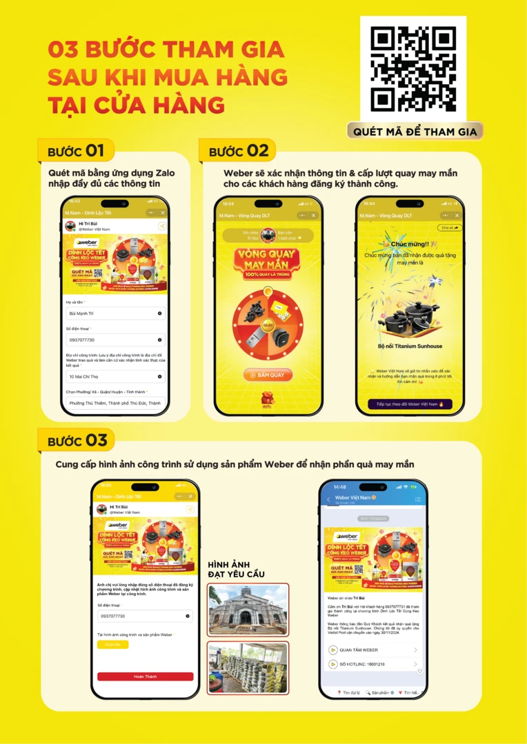 weber dính lộc tết tỷ lệ 3