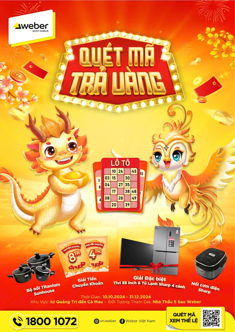 weber quét mã trả vàng miền nam 1