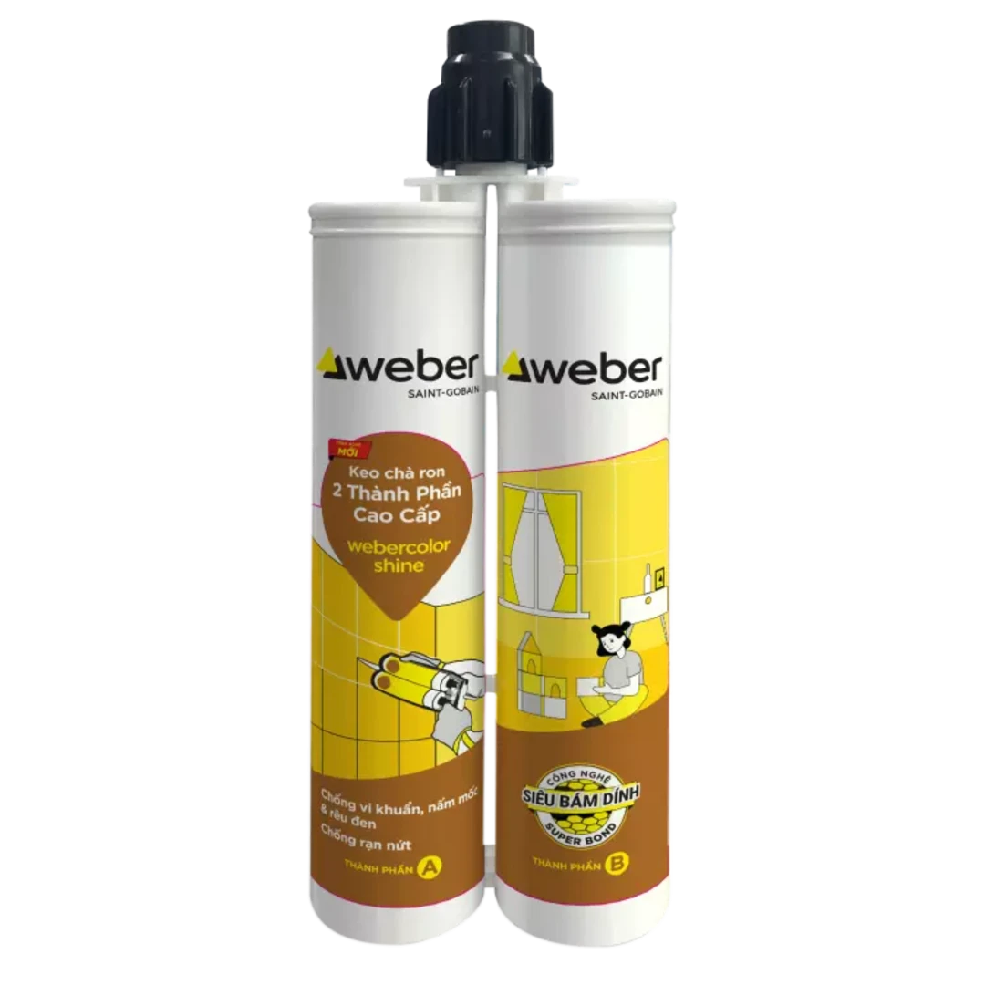 Thông tin chi tiết về keo Epoxy chà ron Webercolor shine
