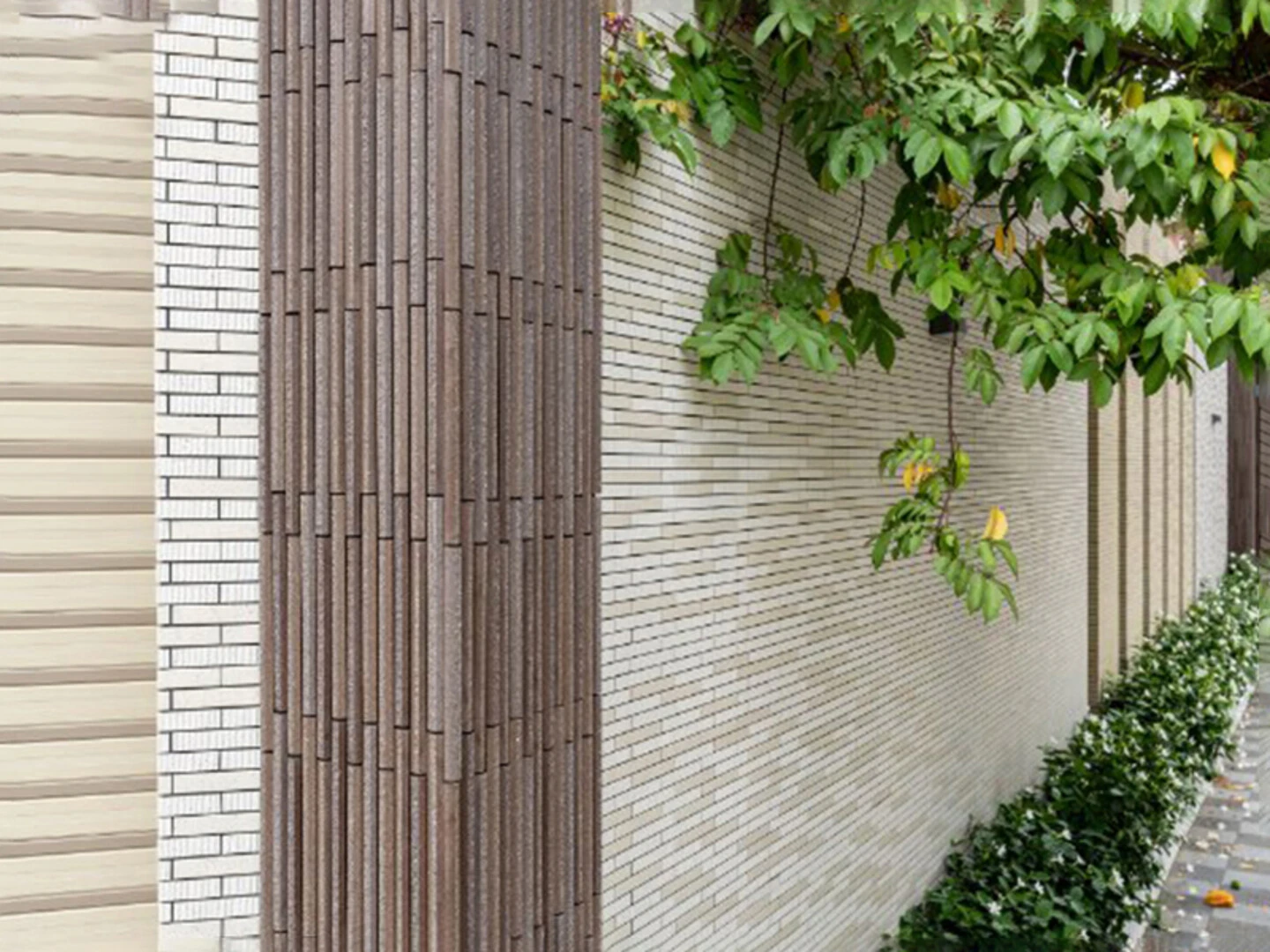 Gạch Inax ốp trụ cổng