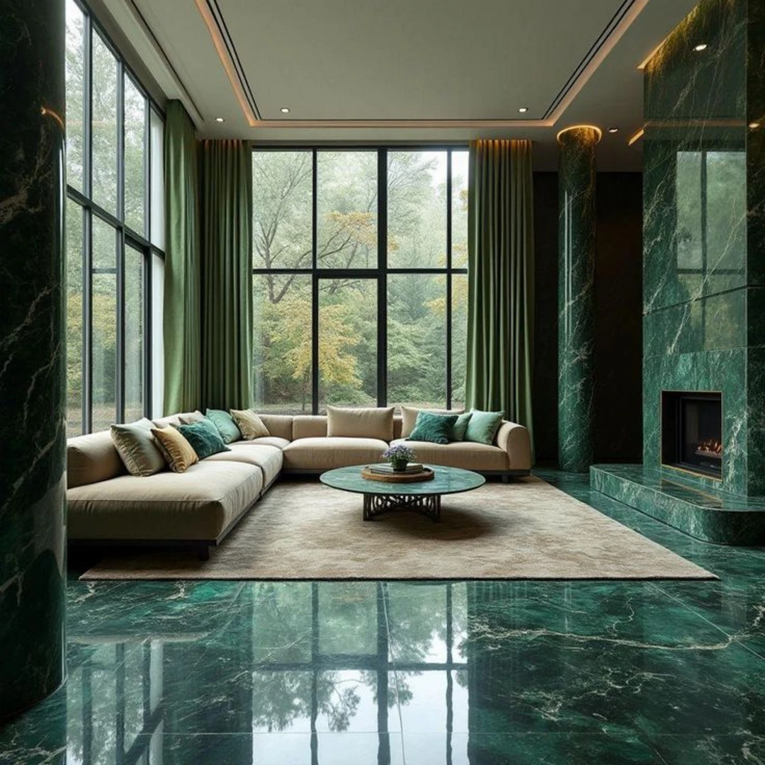 gạch lát nền màu xanh 3