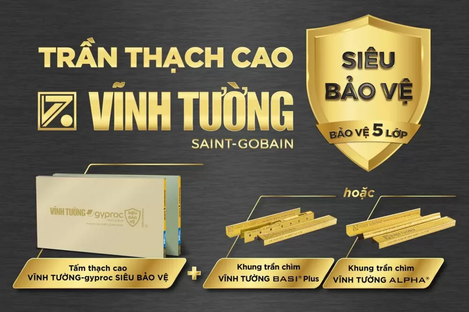 Lưu ý xây nhà mùa nồm - Trần thạch cao Vĩnh Tường có khả năng chịu ẩm cao, chống nứt, chống võng và cách nhiệt tốt