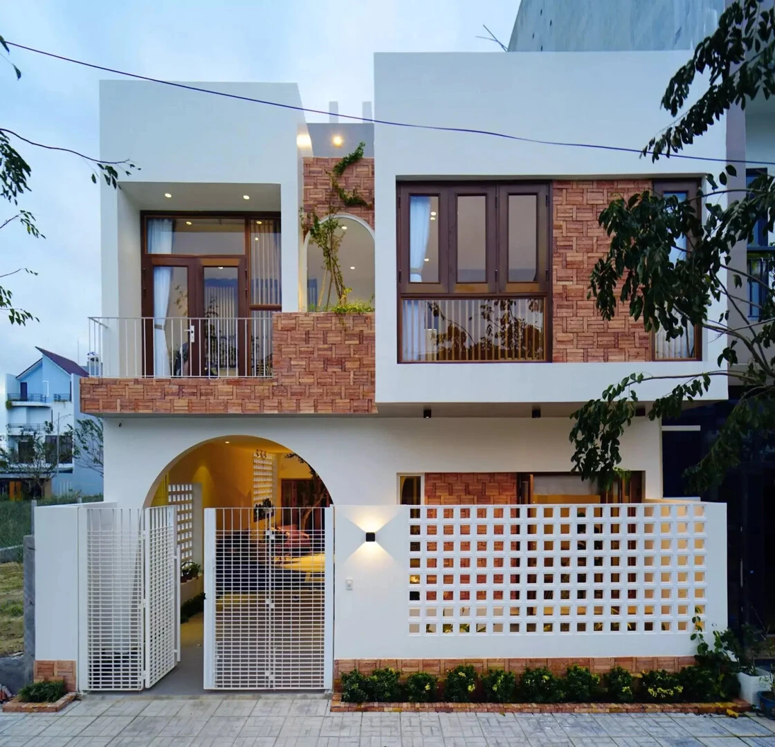 Gạch truyền thống ốp mặt tiền