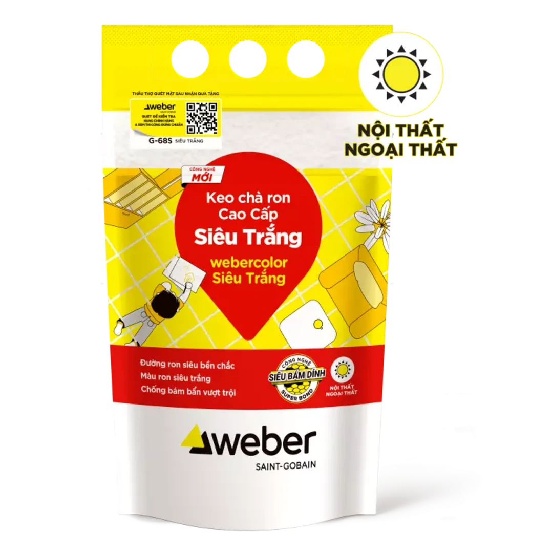 Dùng Webercolor Siêu Trắng để cải tạo nhà cấp 4