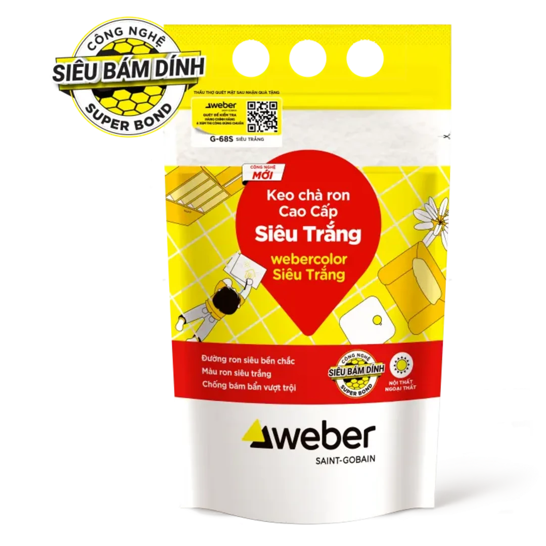 Sử dụng keo chà ron Webercolor Siêu Trắng để cải tạo nhà cấp 4 chữ L