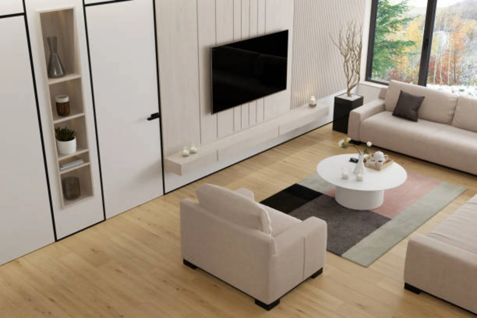 Cải tạo phòng khách theo phong cách tối giản