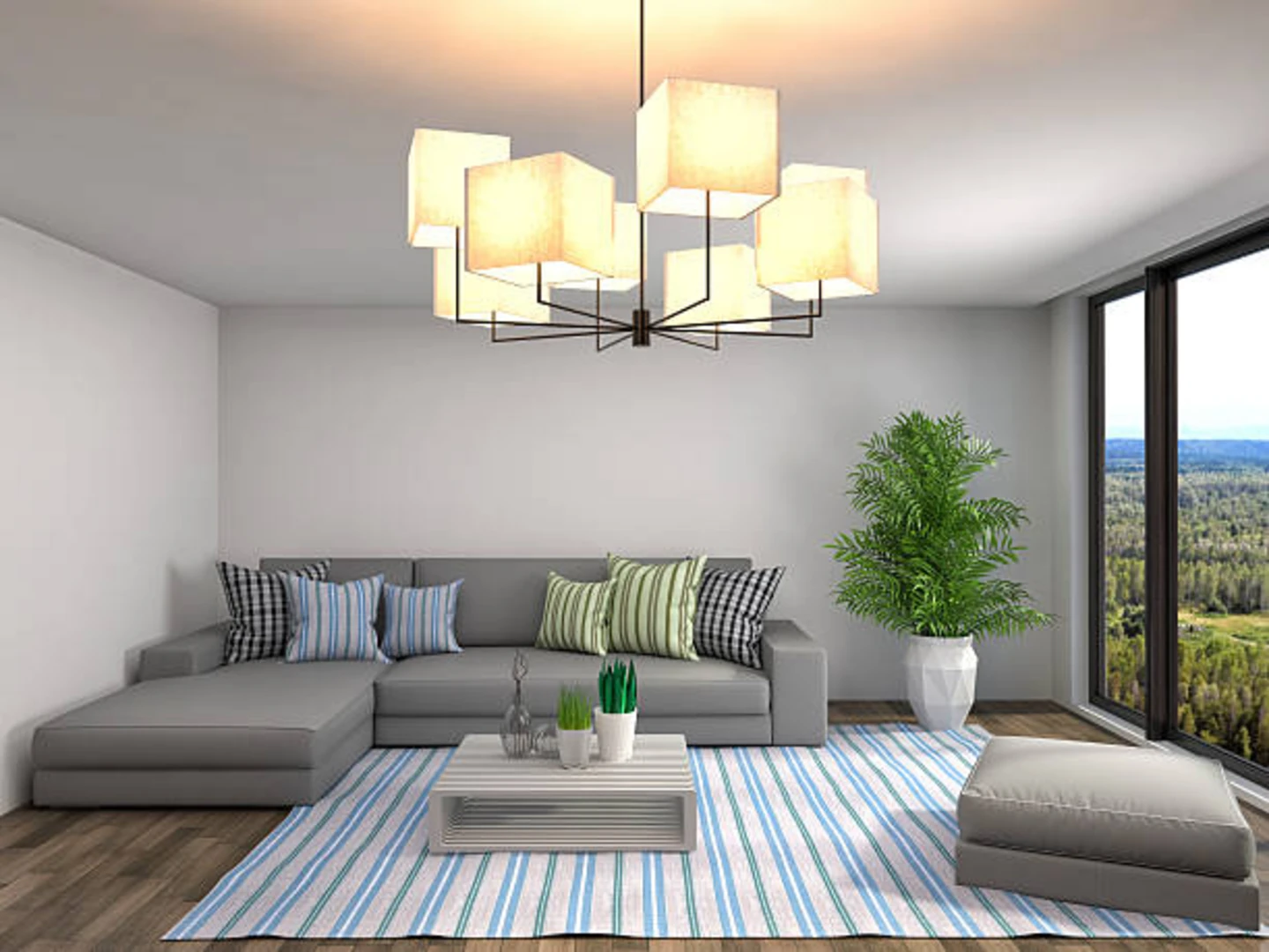 Thêm hệ thống ánh sáng để cải tạo phòng khách