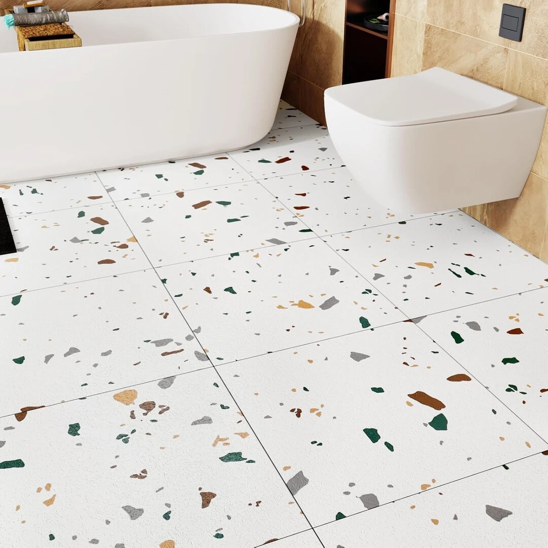 gạch ốp tường nhà tắm - gạch Terrazzo