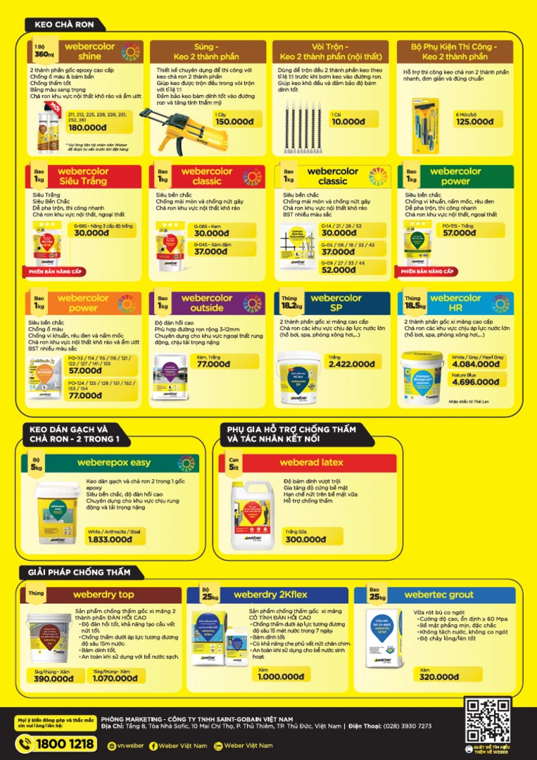 Bảng giá khuyến nghị Weber tháng 6 trang 2