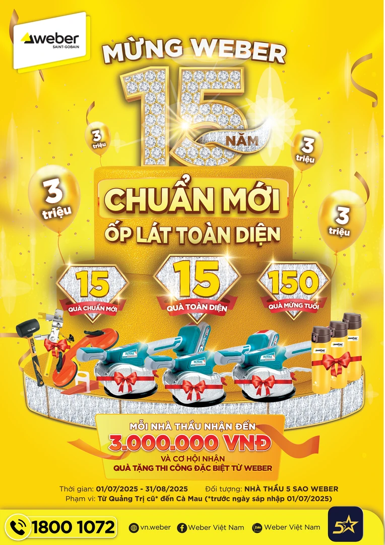 Khuyến mãi mừng Weber 15 năm trang 1