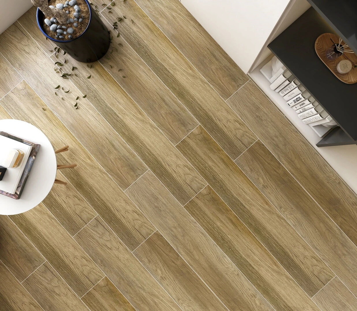 Sử dụng keo chà ron gạch giả gỗ giúp tiết kiệm công sức, thời gian vệ sinh