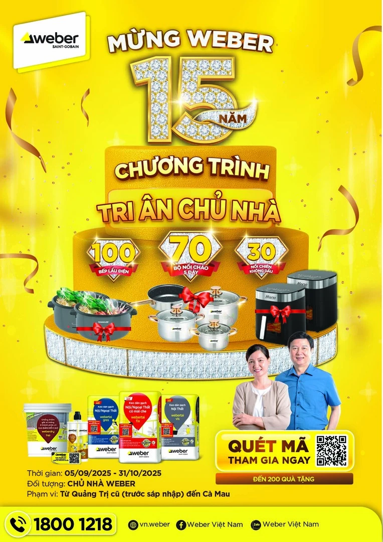 Chương trình tri ân chủ nhà mừng Weber 15 năm - trang 1