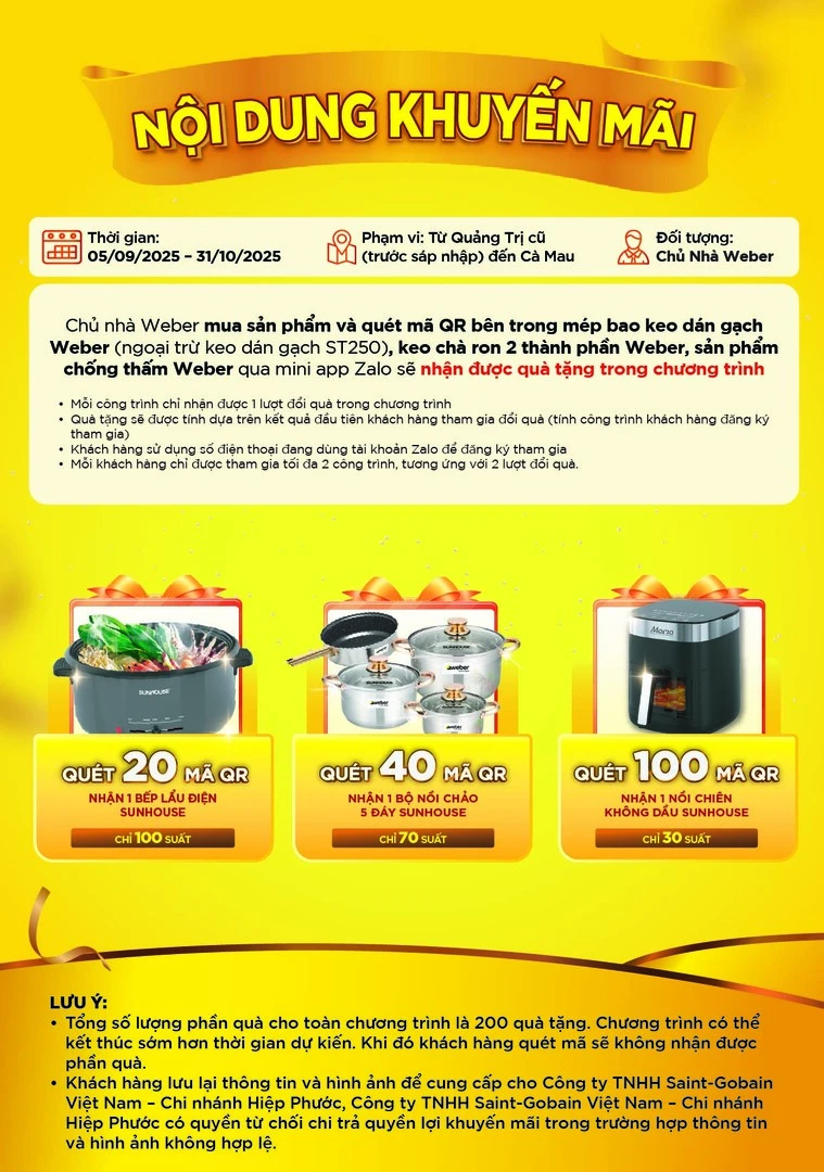 Chương trình tri ân chủ nhà mừng Weber 15 năm - trang 2