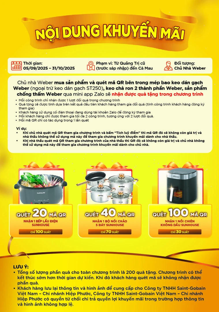 Chương trình tri ân chủ nhà mừng Weber 15 năm - trang 3