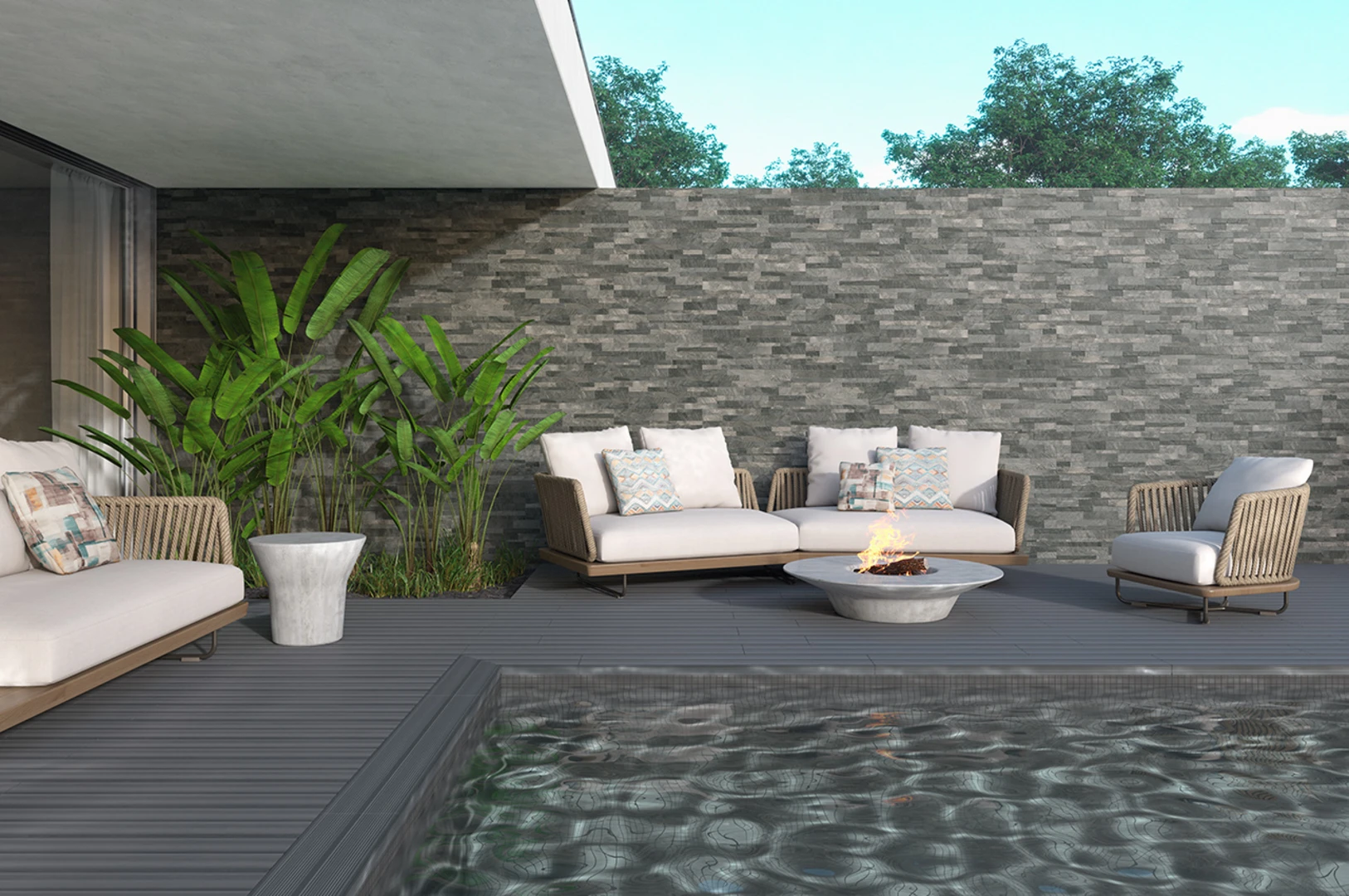 Chọn gạch thẻ ốp mặt tiền là phải chống được bụi bẩn