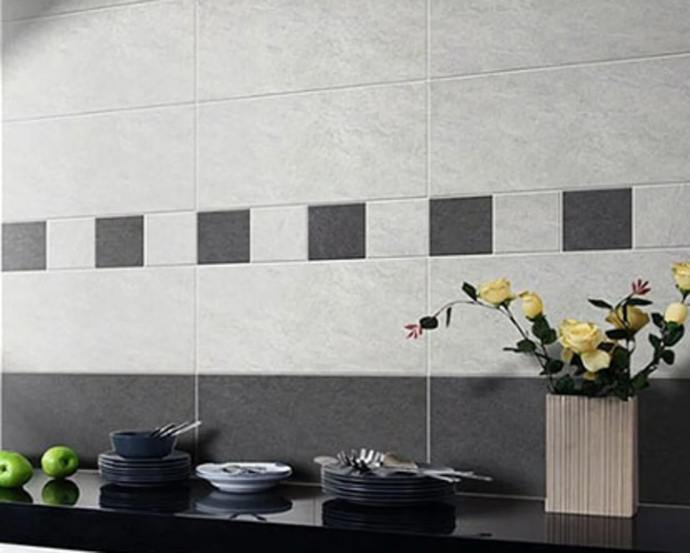 Cách ốp gạch cho nhà bếp theo chiều ngang đơn giản