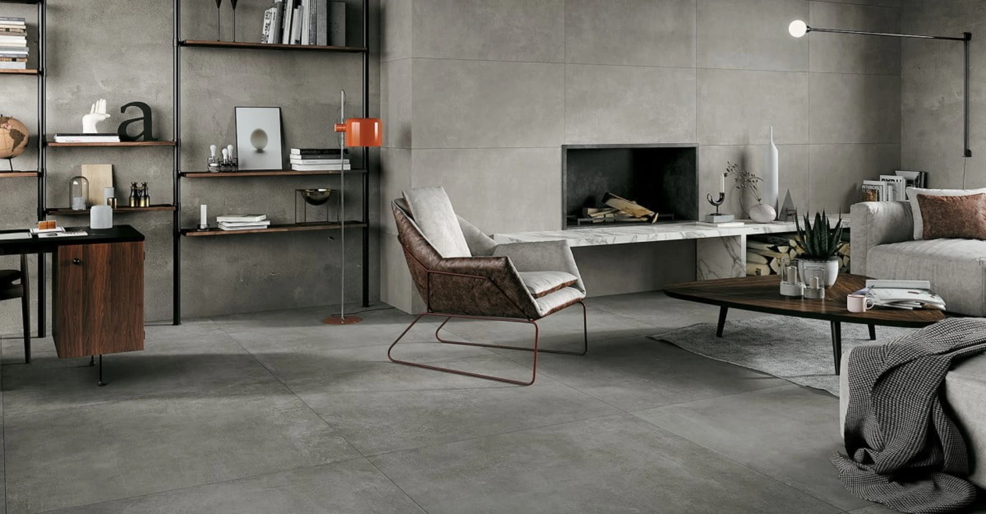 Gạch lát nền đẹp 80x80 bề mặt mờ giúp che đi những vết bẩn