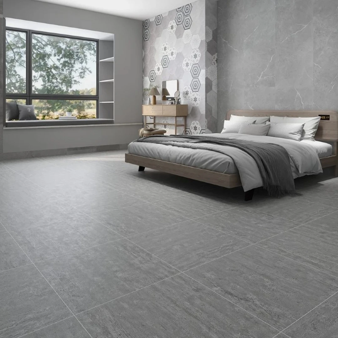 Gạch lát nền đẹp 80x80 giả xi măng thường được ứng dụng cho các không gian tối giản