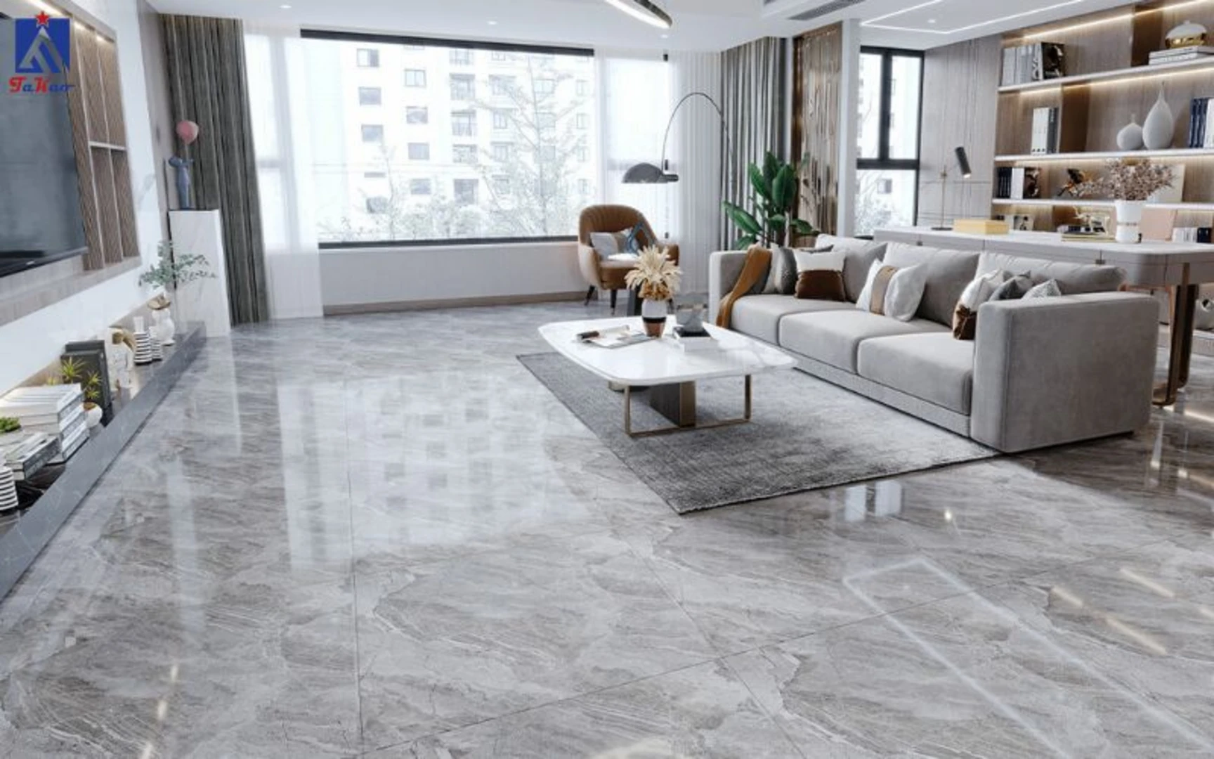 Gạch lát nền đẹp 80x80 giúp tối ưu hóa không gian