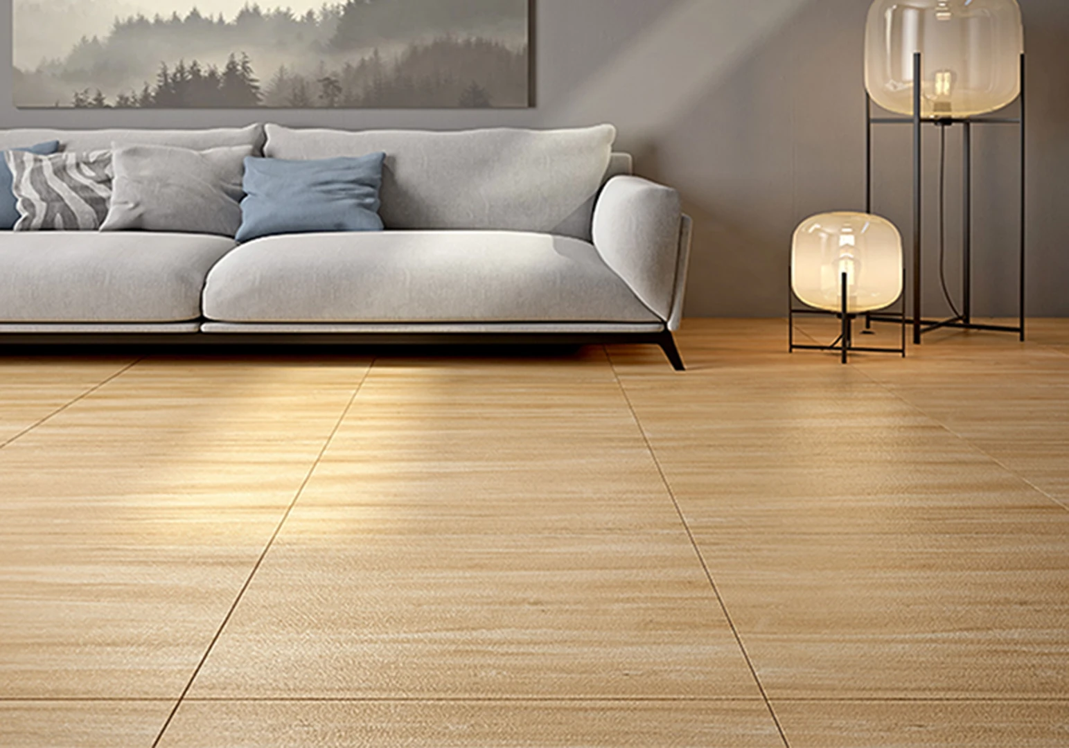 Gạch lát nền đẹp 80x80 vân gỗ mang phong cách hiện đại