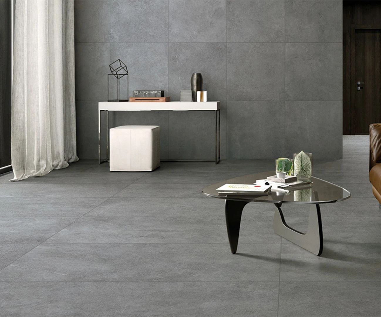 Gạch lát nền đẹp 80x80 bề mặt mờ tạo cảm giác thư thái và ấm cúng cho không gian