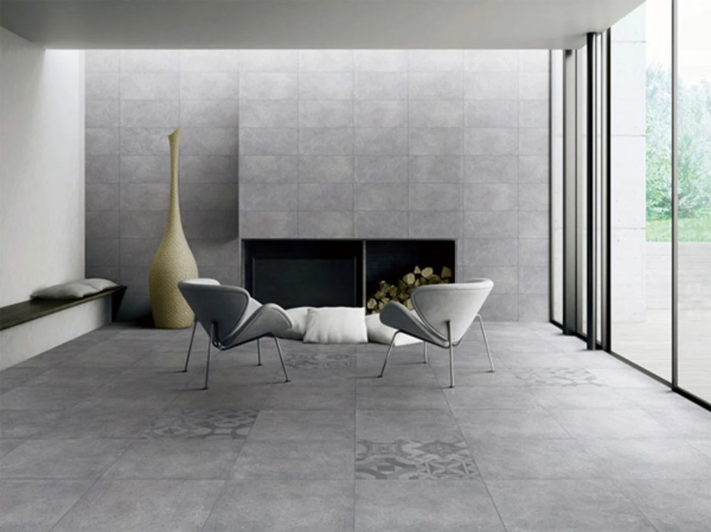 Gạch lát nền đẹp 80x80 bề mặt mờ có hiệu ứng ánh sáng dịu hơn, tạo cảm giác thư giãn