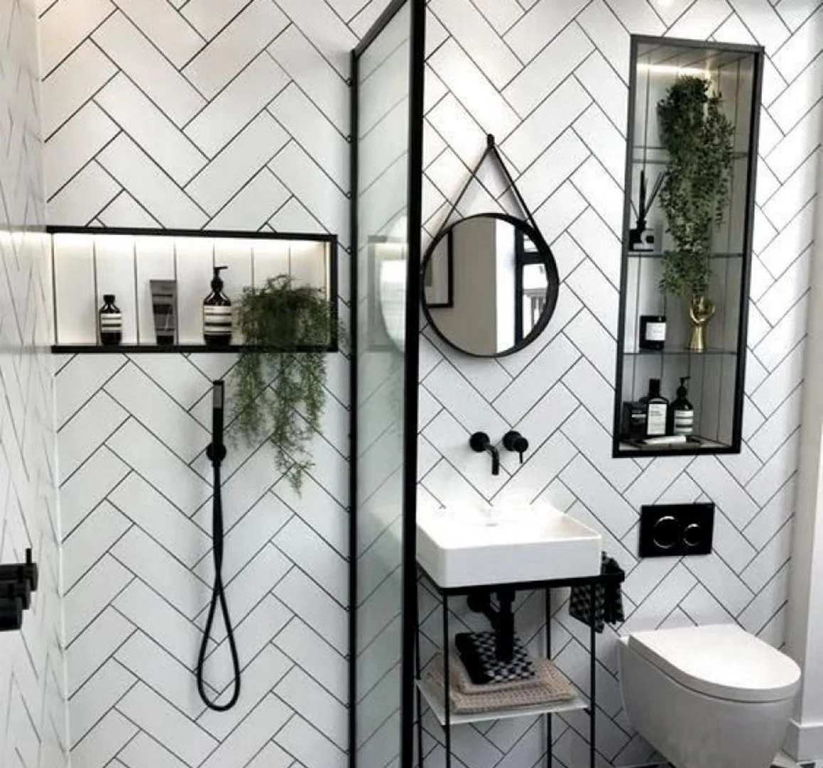 Gạch nhà tắm ốp tường mới lạ, hiện đại