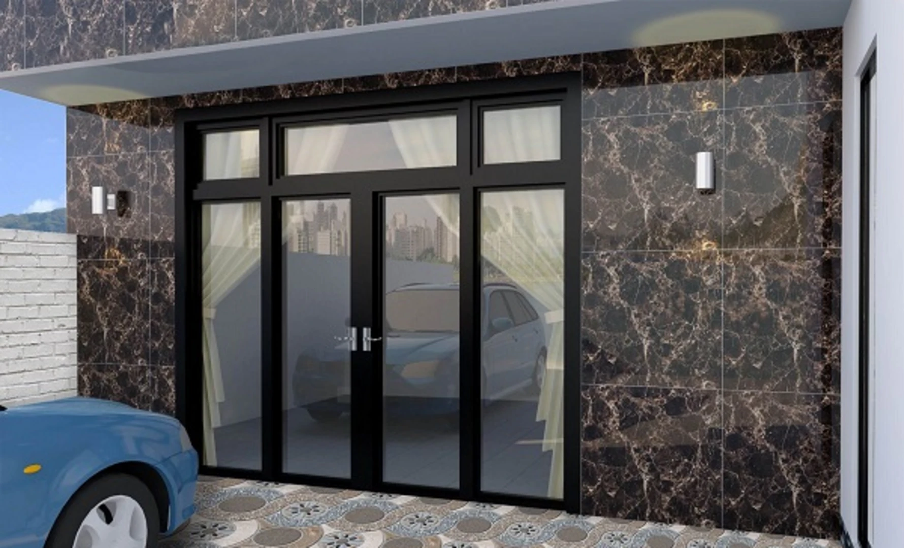 Gạch ốp mặt tiền Granite có độ cứng rất cao và tuổi thọ lâu dài