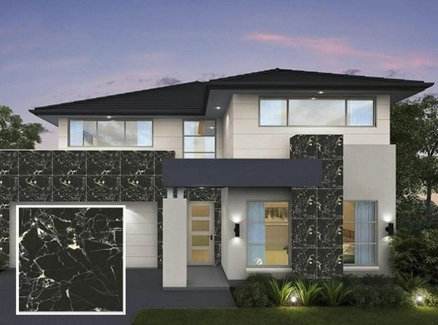 Gạch ốp mặt tiền dạng granite có độ cứng rất cao