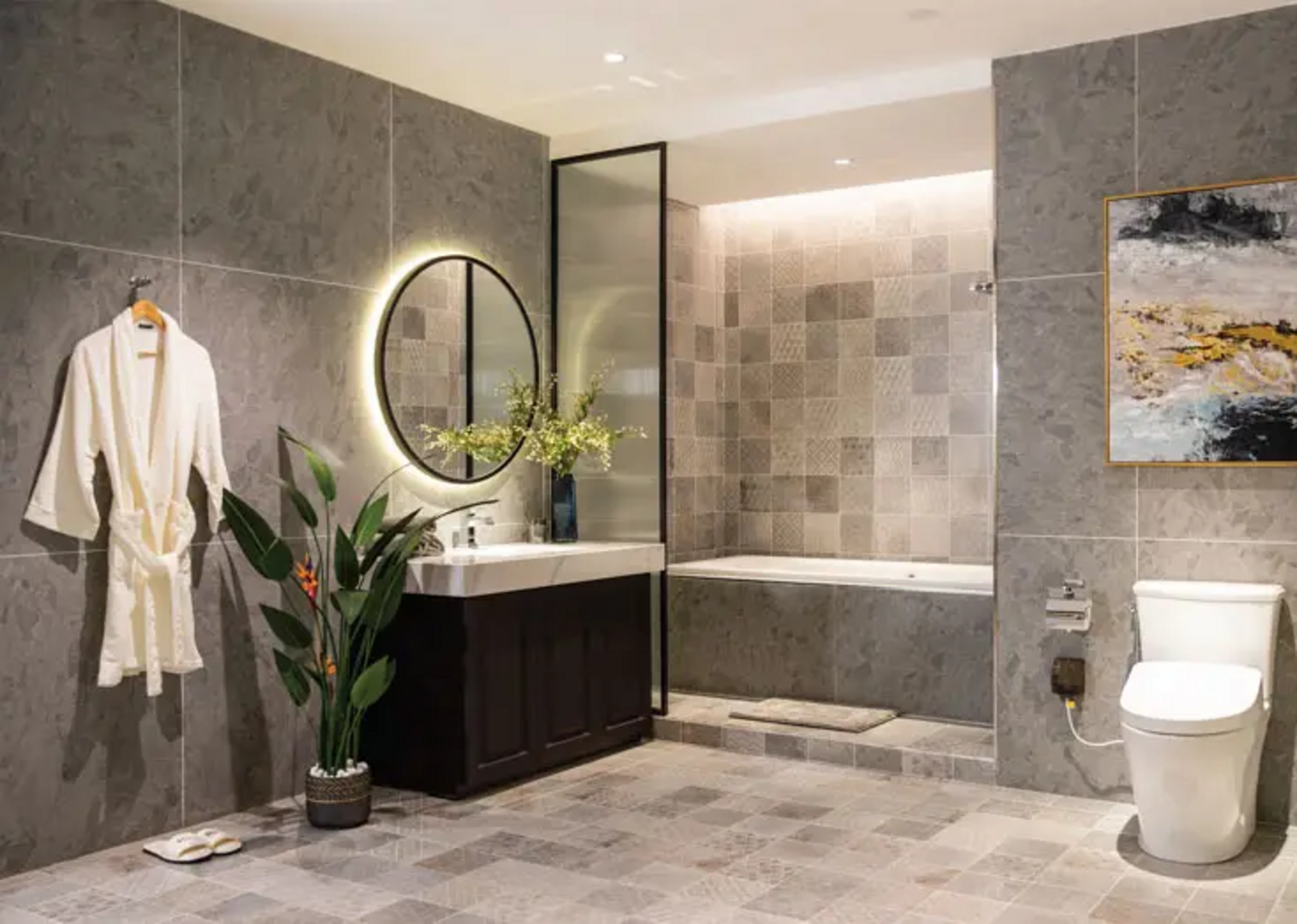 Mẫu gạch ốp nhà vệ sinh đẹp, thu hút ánh nhìn