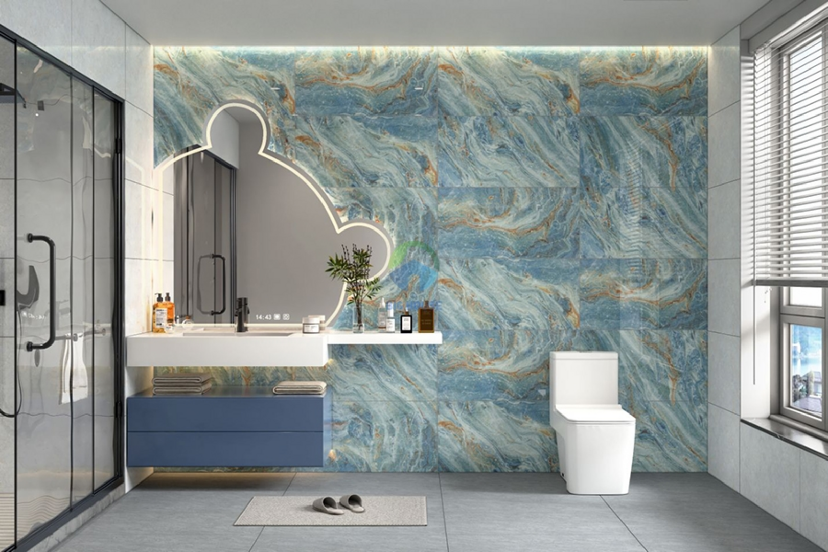 Mẫu gạch ốp nhà vệ sinh đẹp