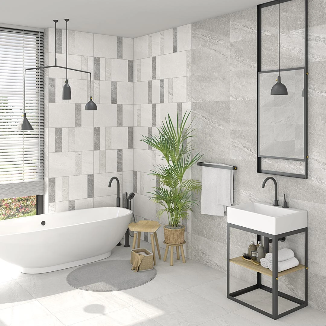 Gạch granite ốp nhà vệ sinh 30x60 có độ cứng cao, bền màu, chống thấm tốt