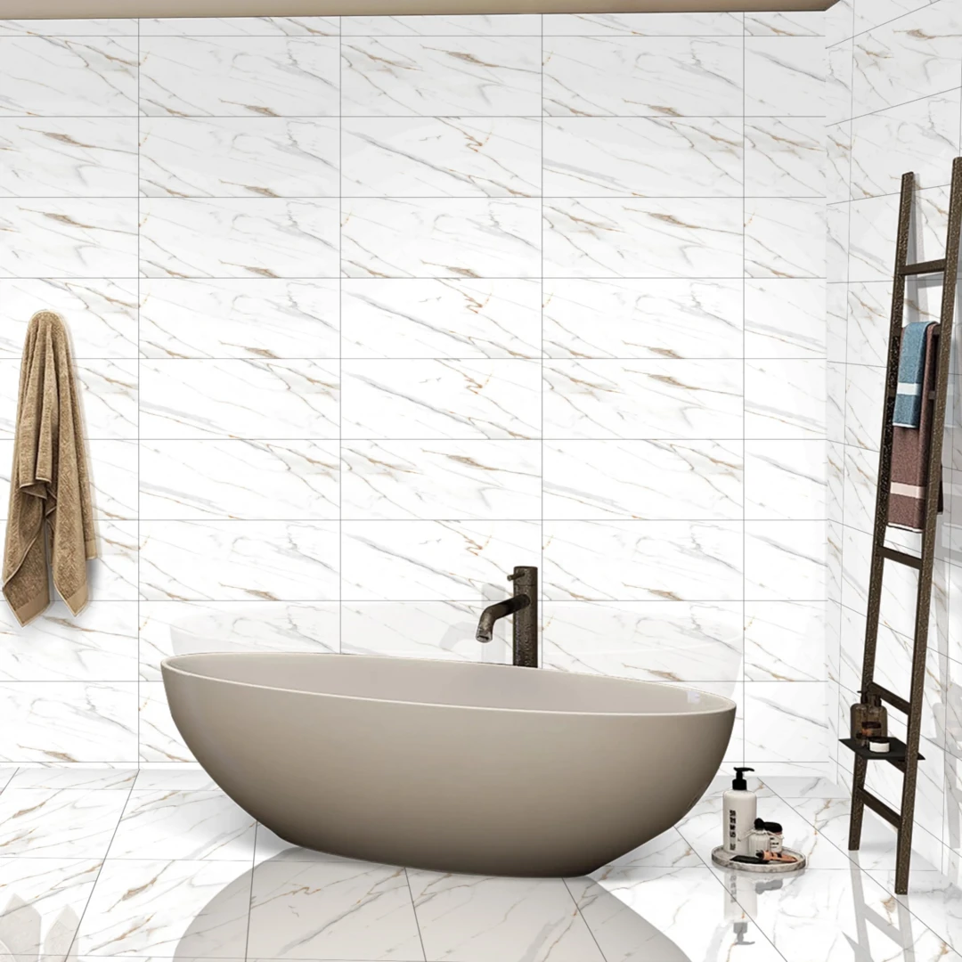 Gạch Porcelain ốp nhà vệ sinh 30x60 phù hợp cho môi trường ẩm ướt
