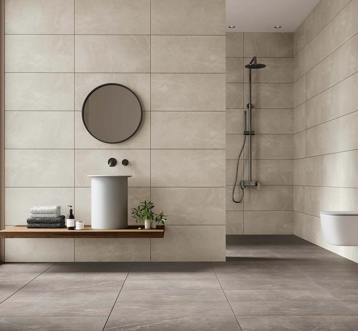 Chọn gạch ốp tường nhà vệ sinh 30x60 theo loại xương gạch