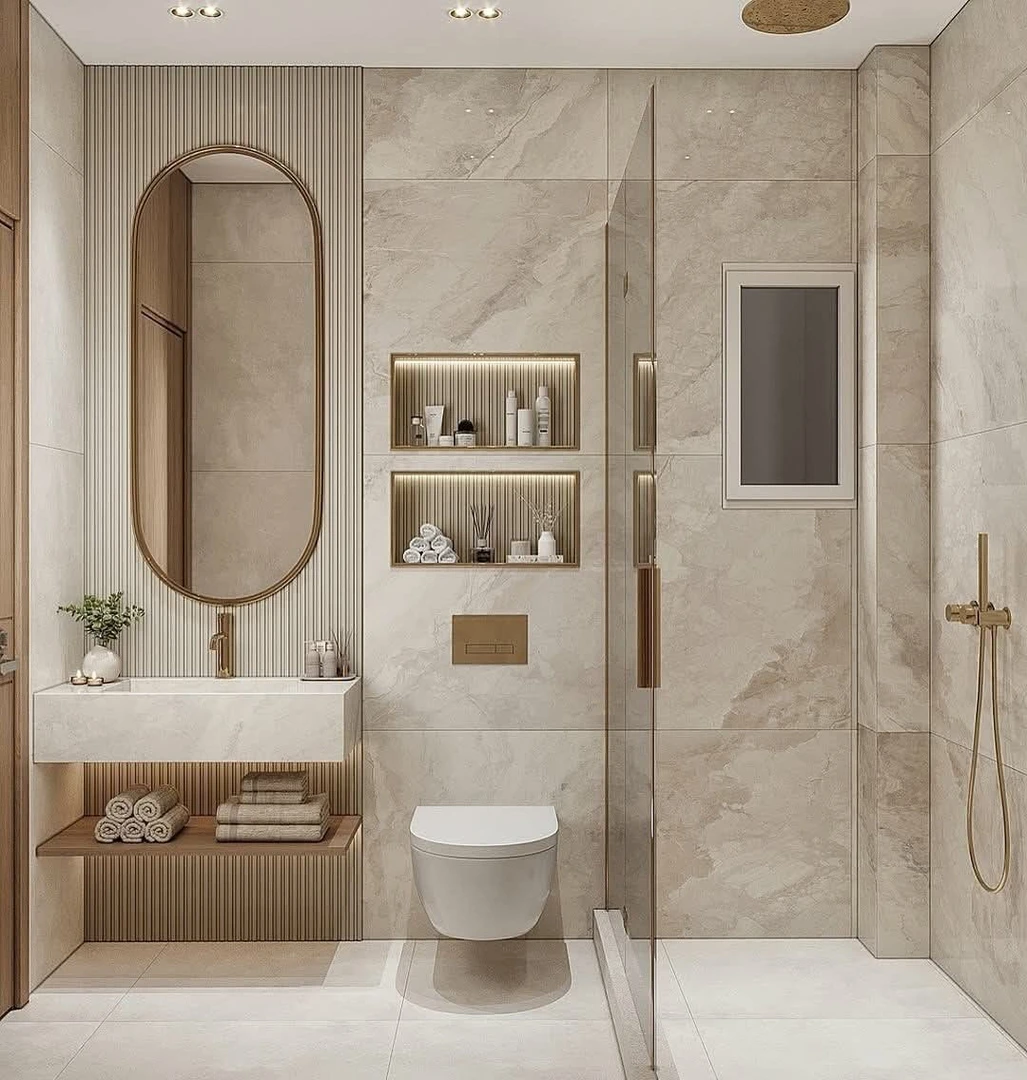 Chọn gạch ốp nhà vệ sinh 30x60 có hoa văn, màu sắc, kiểu vân phù hợp với không gian