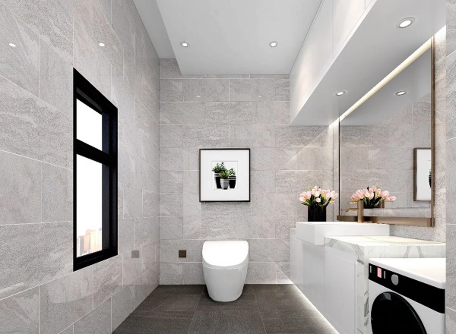 Gạch ốp tường 40×80 là giải pháp lý tưởng cho không gian phòng tắm và nhà vệ sinh hiện đại