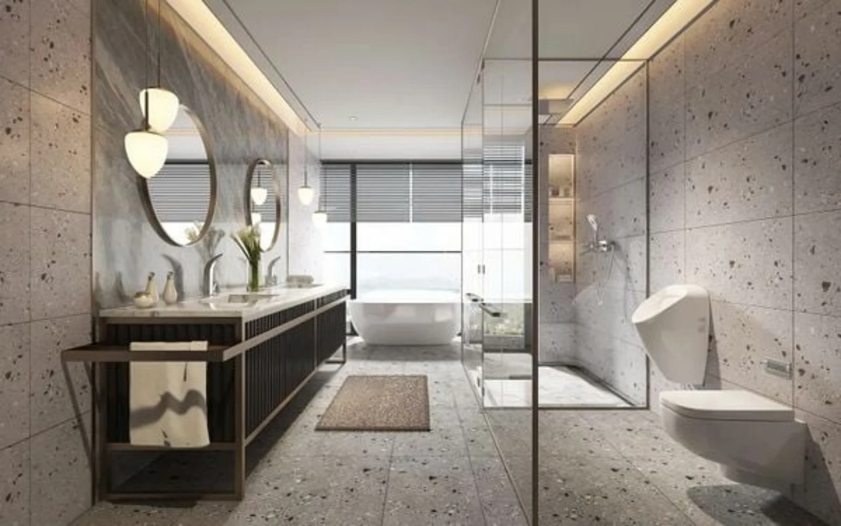 Gạch ốp tường 40x80 terrazzo mang lại vẻ đẹp mới lạ cho không gian