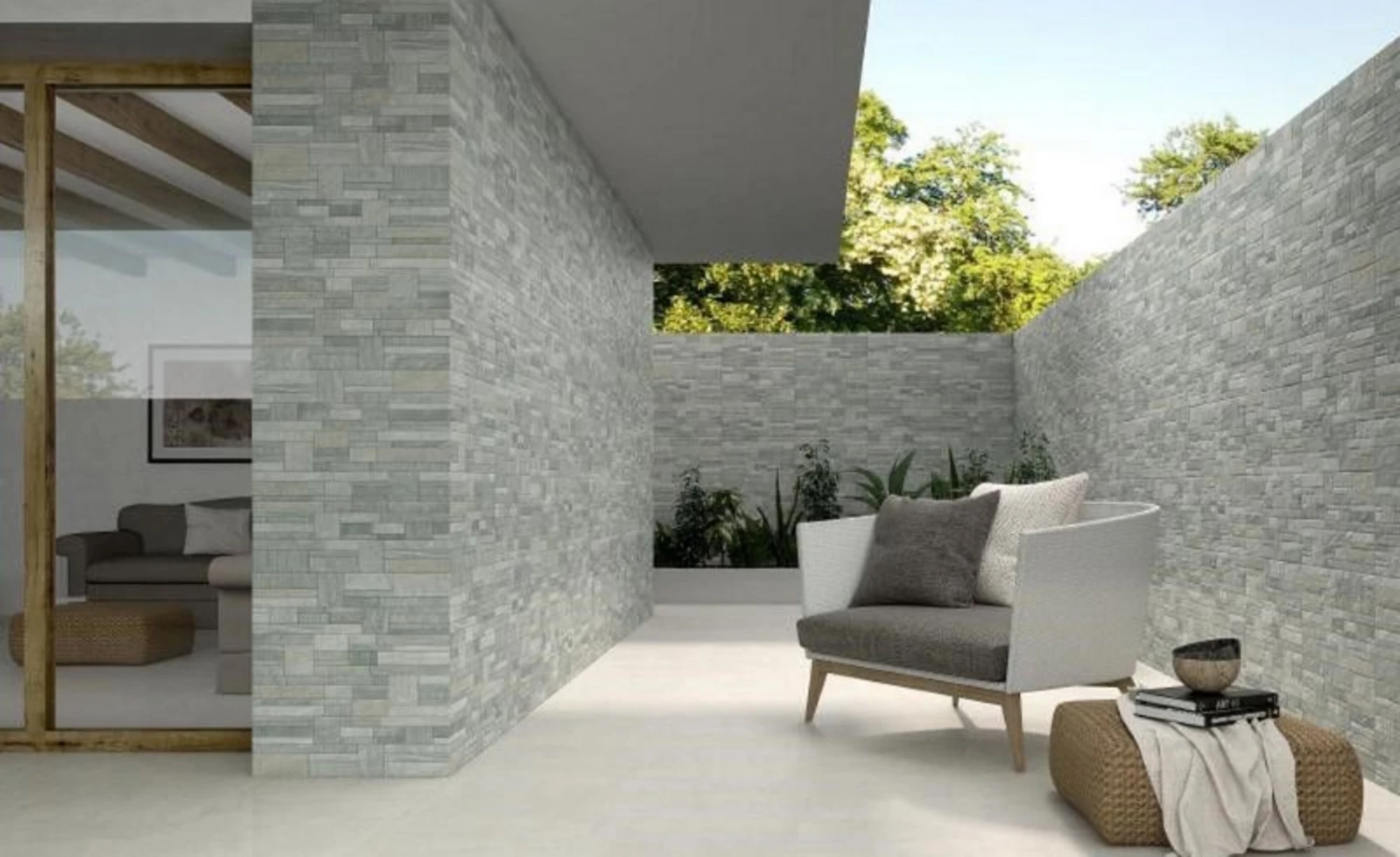 Gạch ốp tường ngoài trời chống thấm tốt