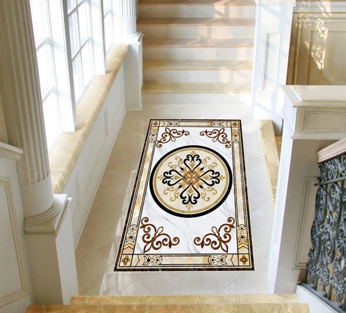 Gạch thảm lát chiếu nghỉ cầu thang