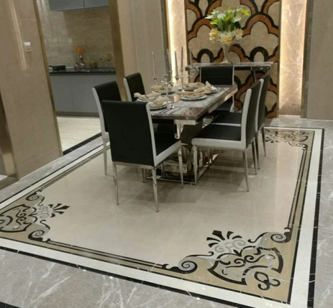 Gạch thảm lát nền nhà bếp