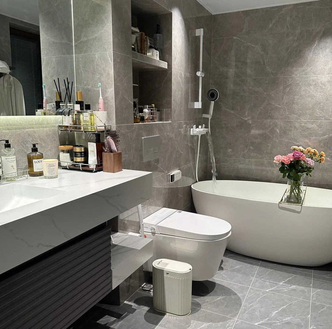 Mẫu nhà vệ sinh nhỏ đẹp tinh gọn hiện đại