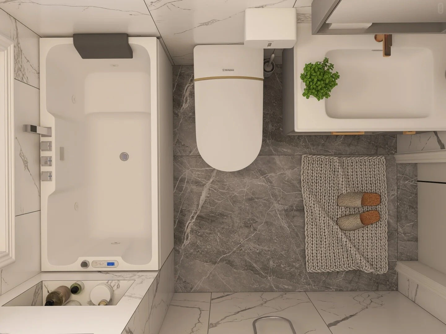 Mẫu nhà vệ sinh nhỏ đẹp giúp tối ưu hóa diện tích