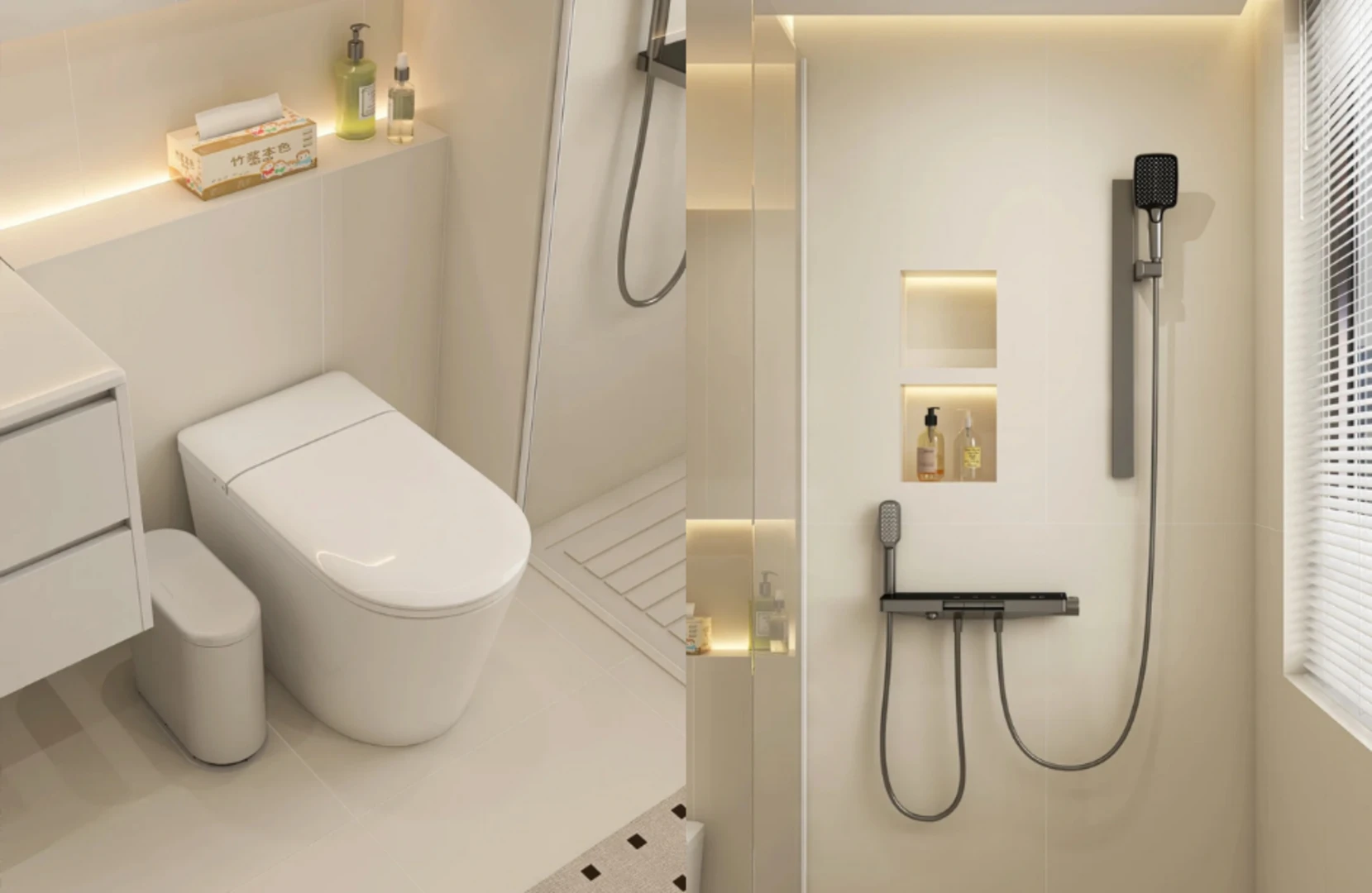 Mẫu nhà vệ sinh 2m2 đơn giản, tiết kiệm diện tích