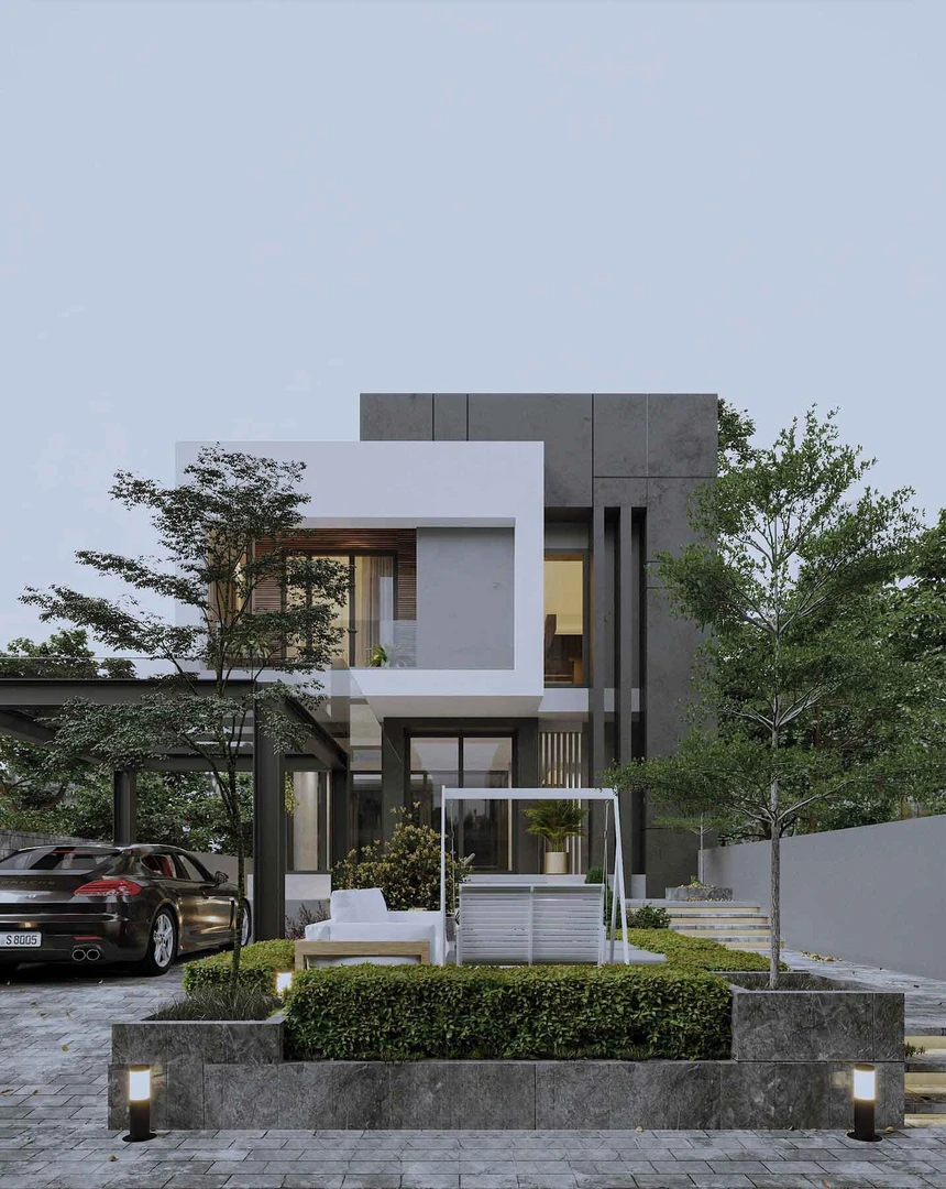 Mẫu thiết kế biệt thự nhà phố trẻ trung, sang trọng