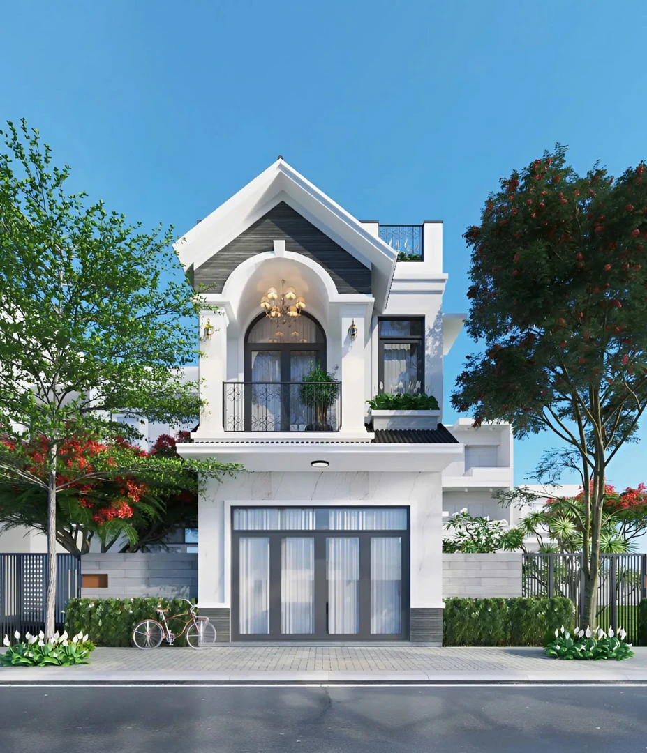 Mẫu thiết kế biệt thự mini, đơn giản