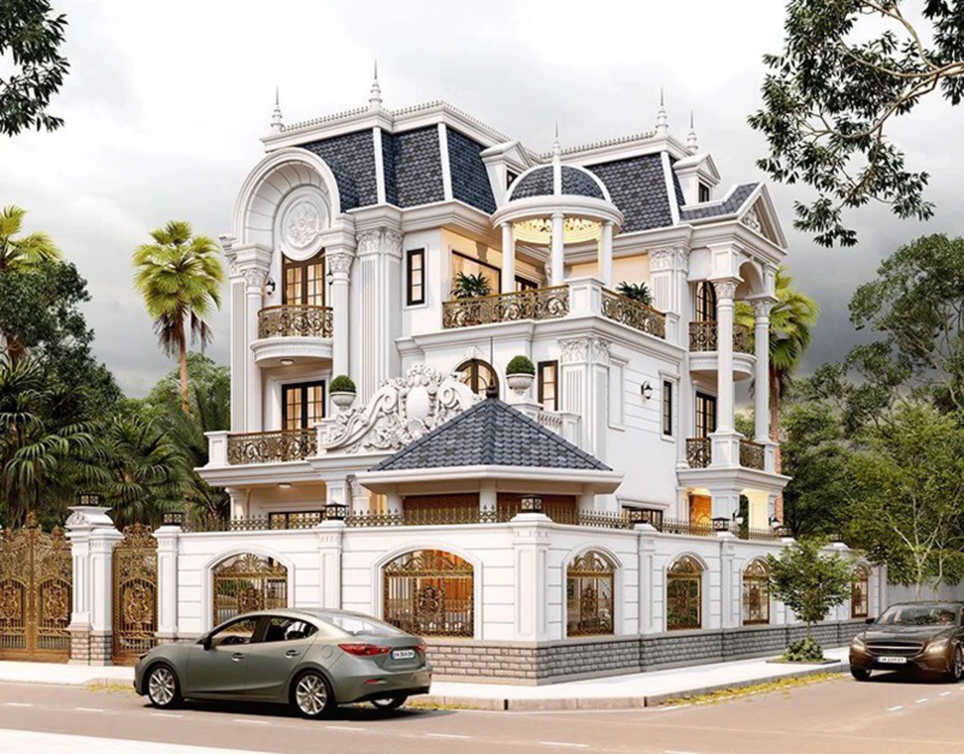 Thiết kế biệt thự  là quá trình sắp xếp từng không gian phù hợp với lối sống của gia đình