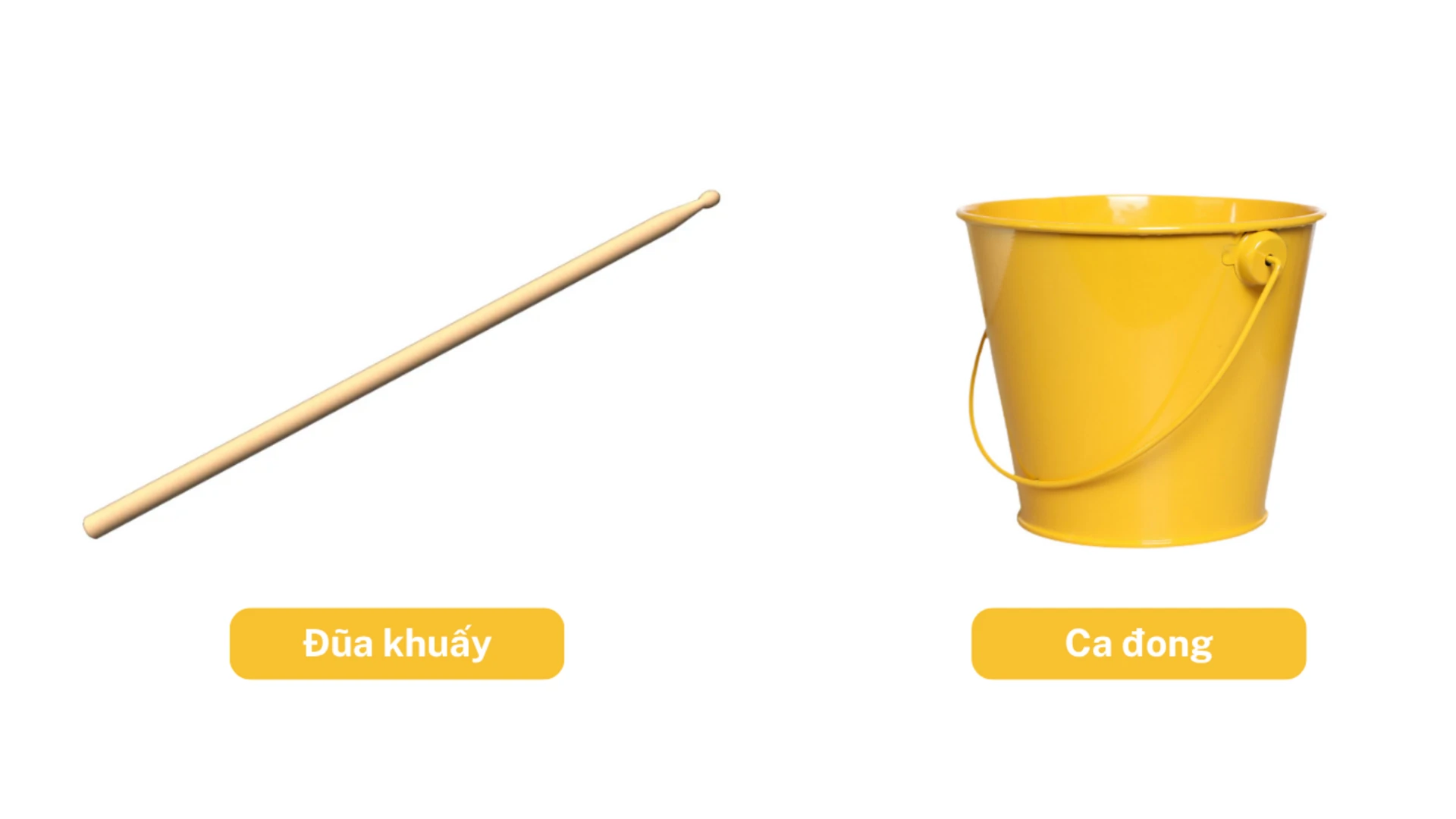 Đũa khuấy, ca đong là dụng cụ chà ron không thể thiếu